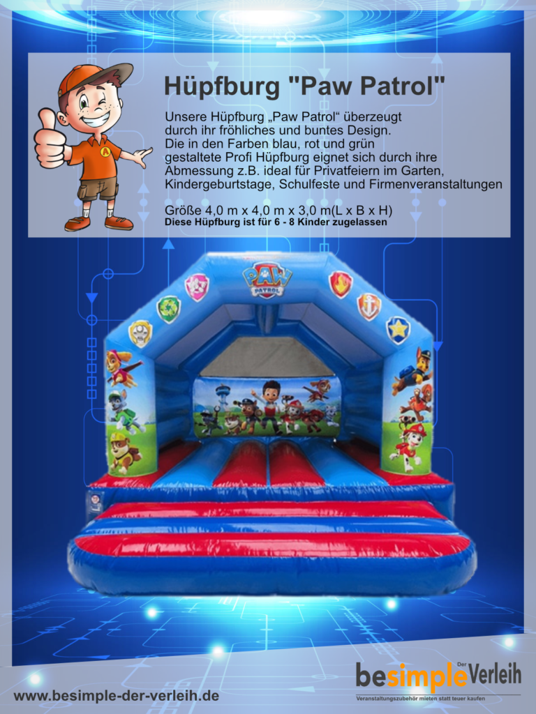 Paw Patrol Hüpfburg mieten Hildesheim